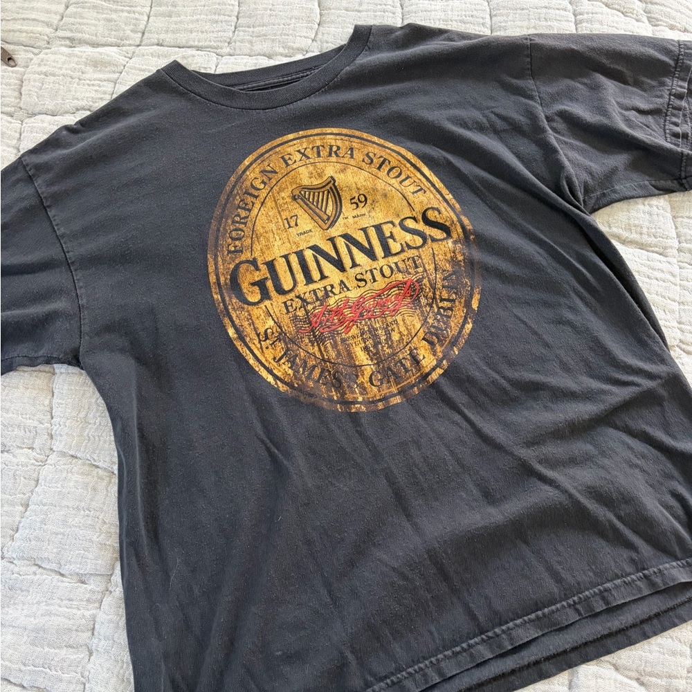 Guinness Black and Gold Short Sleeve Tee